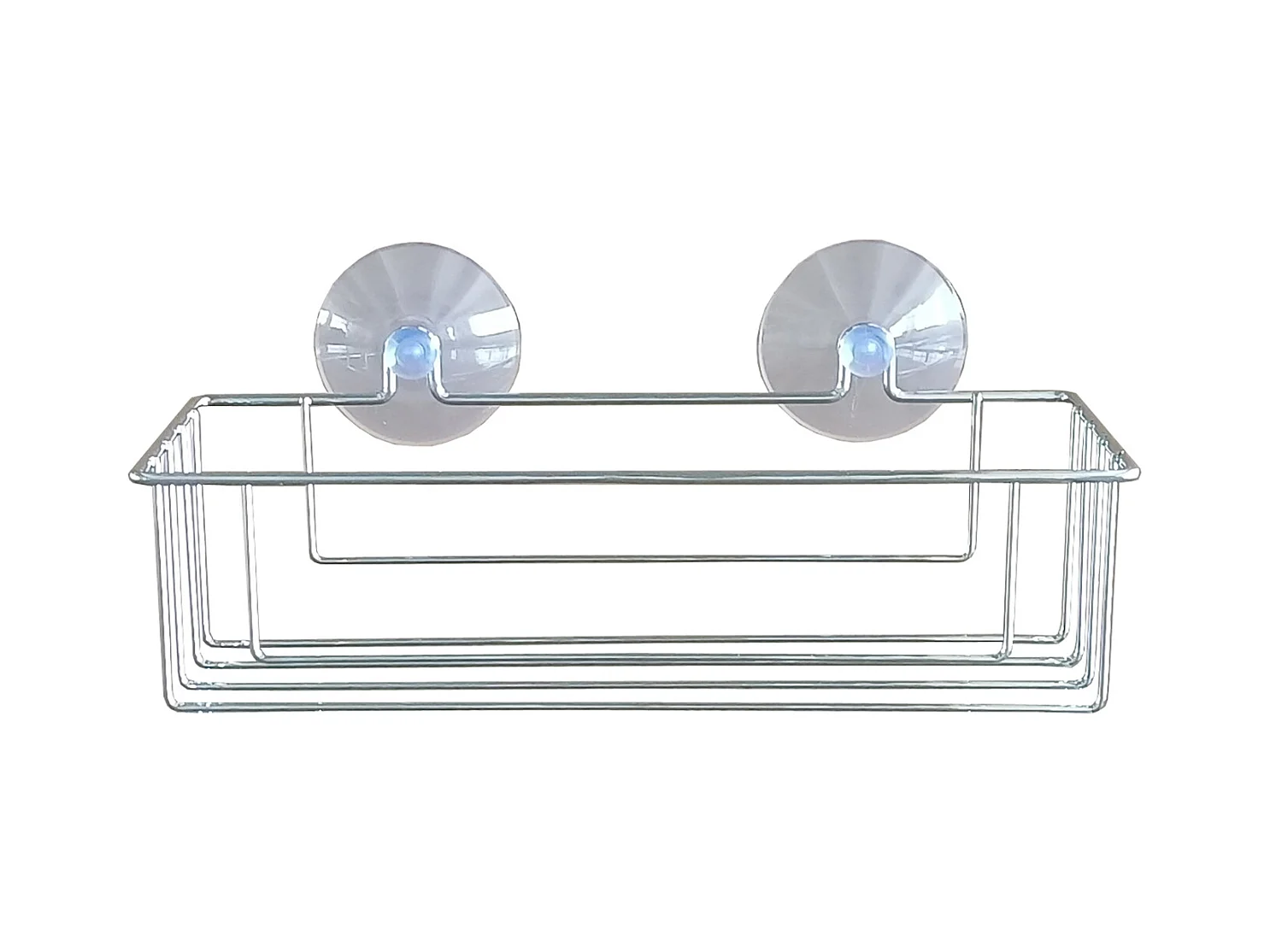 Panier de Douche Ventouse "Filaire Basic" 25cm Chrome