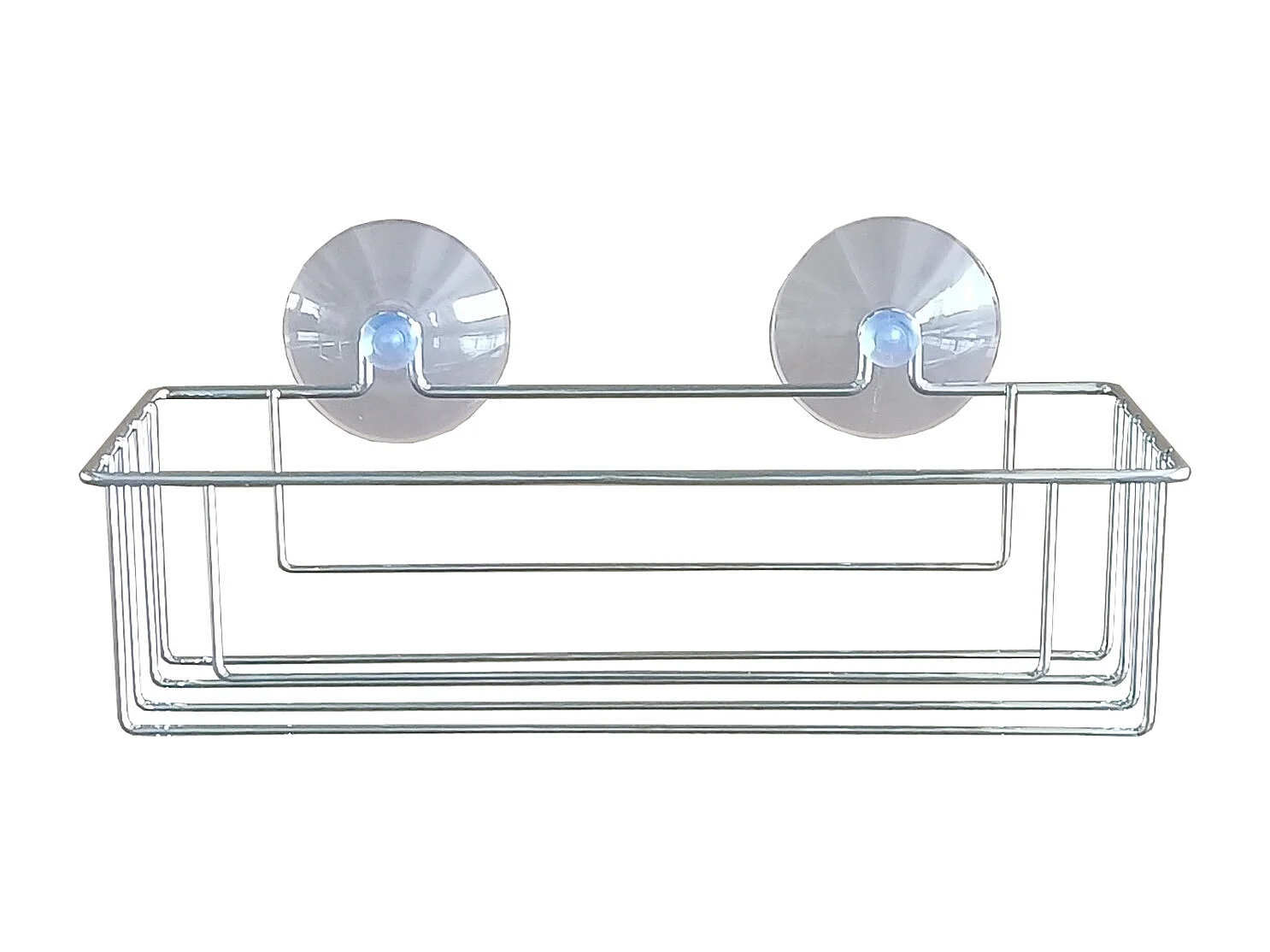 Panier de Douche Ventouse "Filaire Basic" 25cm Chrome