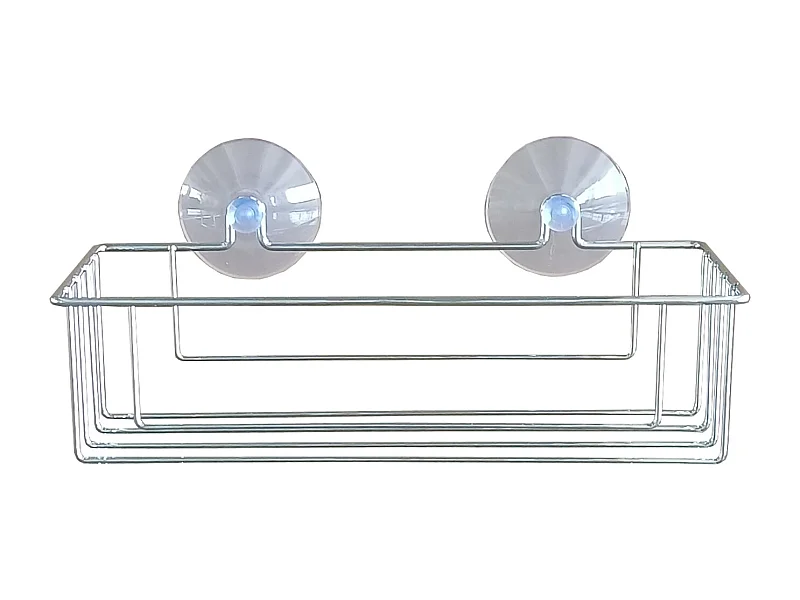 Panier de Douche Ventouse "Filaire Basic" 25cm Chrome