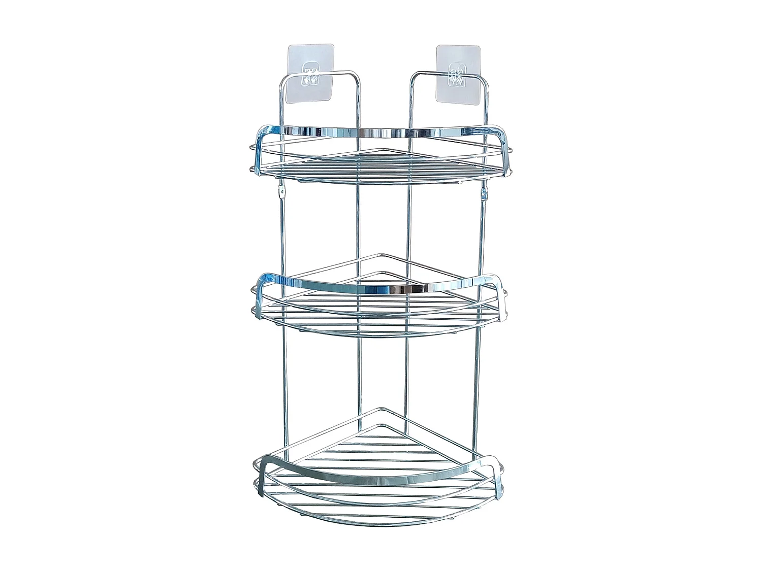 Cesto de esquina para la ducha en negro