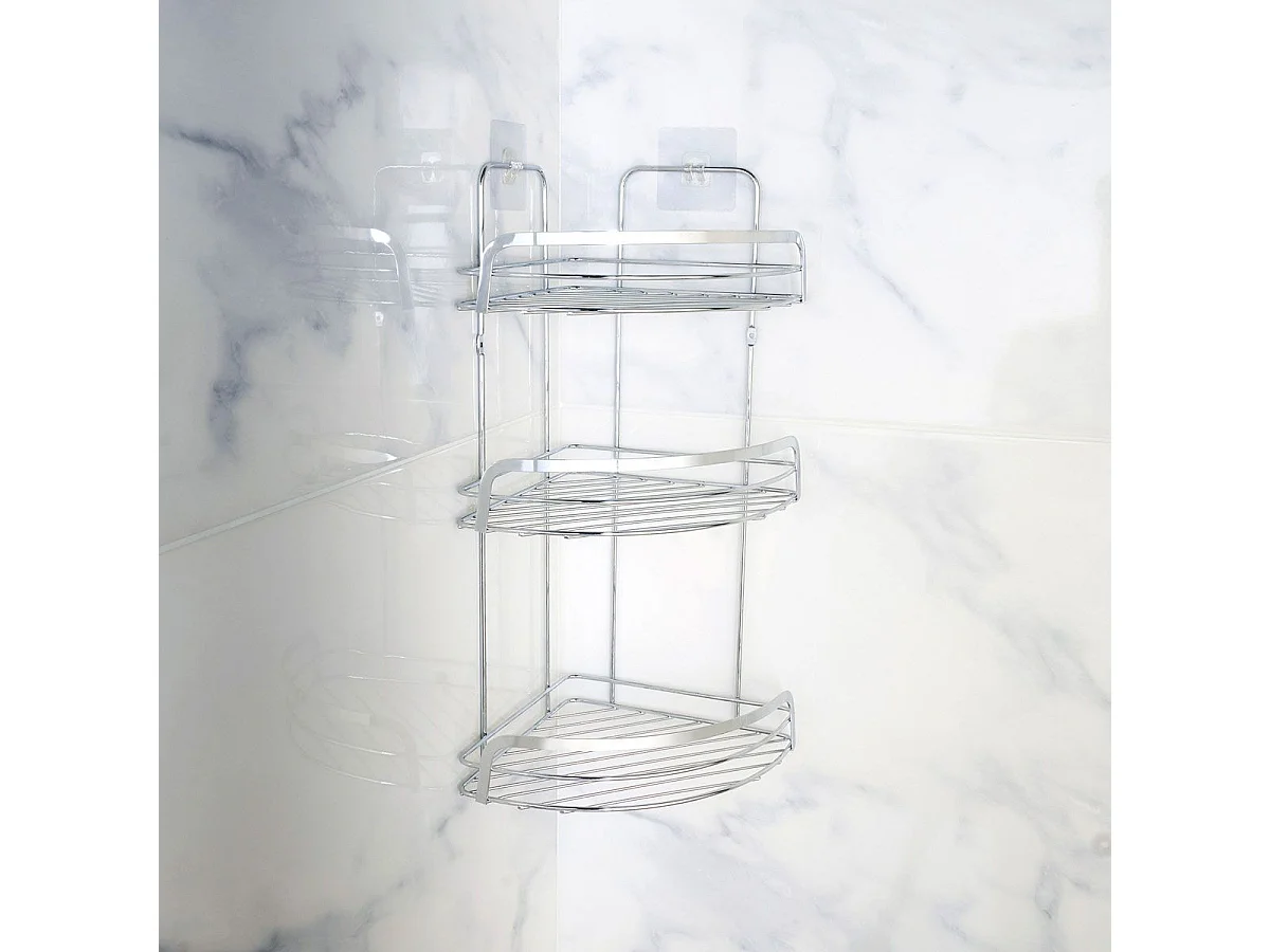 Serviteur de Douche Angle "Filaire Premium" 49cm Chrome