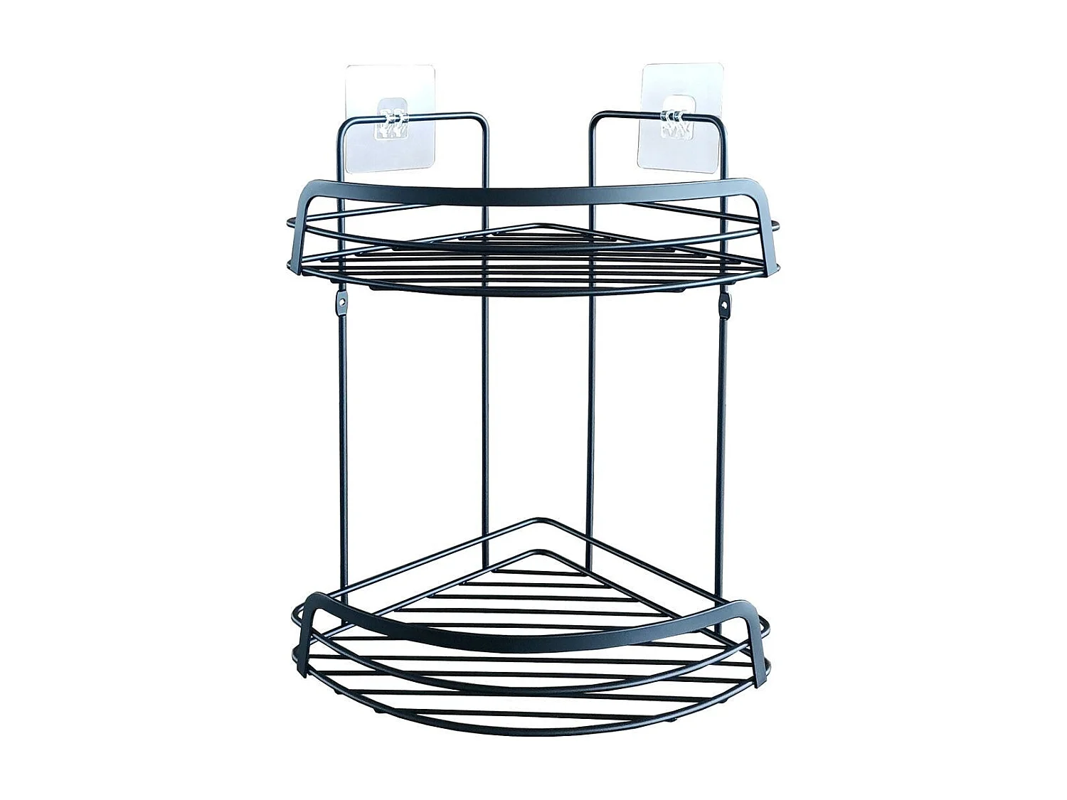 Serviteur de Douche Angle "Filaire Premium" 34cm Noir