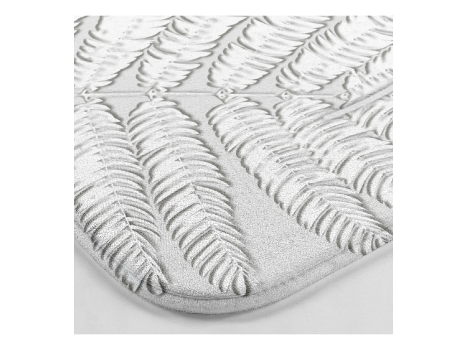 Tapete de baño impreso de hojas