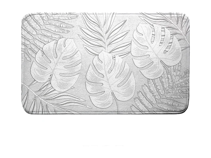 Tapis de Bain Microfibre "Amber" 45x75cm Gris