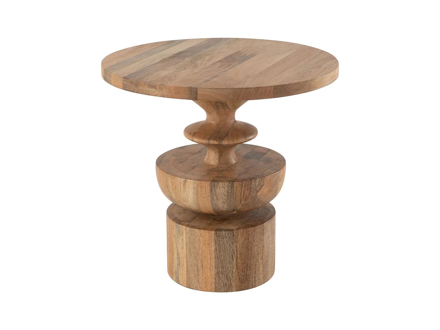 Table basse en bois de manguier naturel style contemporain