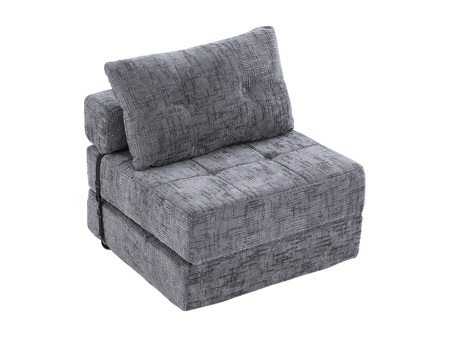 Chenille stoffen slaapbank - 2-in-1 slaapbank - Zitting met hoge veerkracht - voor woonkamer, studio of logeerkamer
