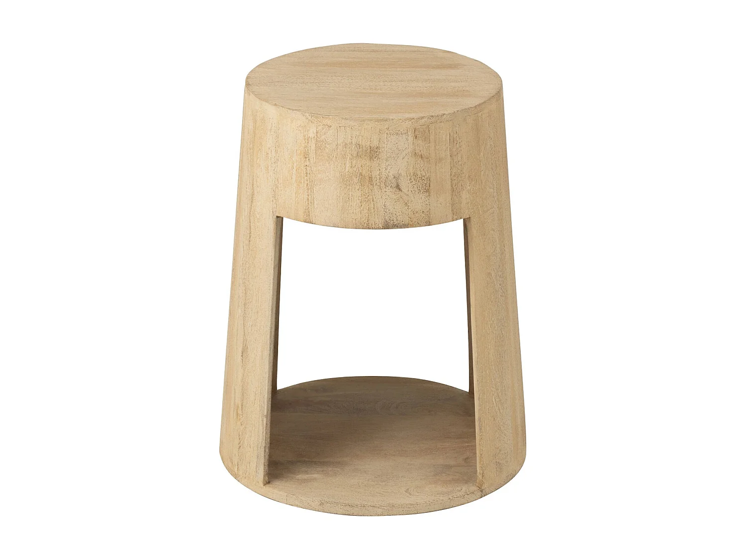 Table basse en bois naturel style contemporain avec rangement intégré