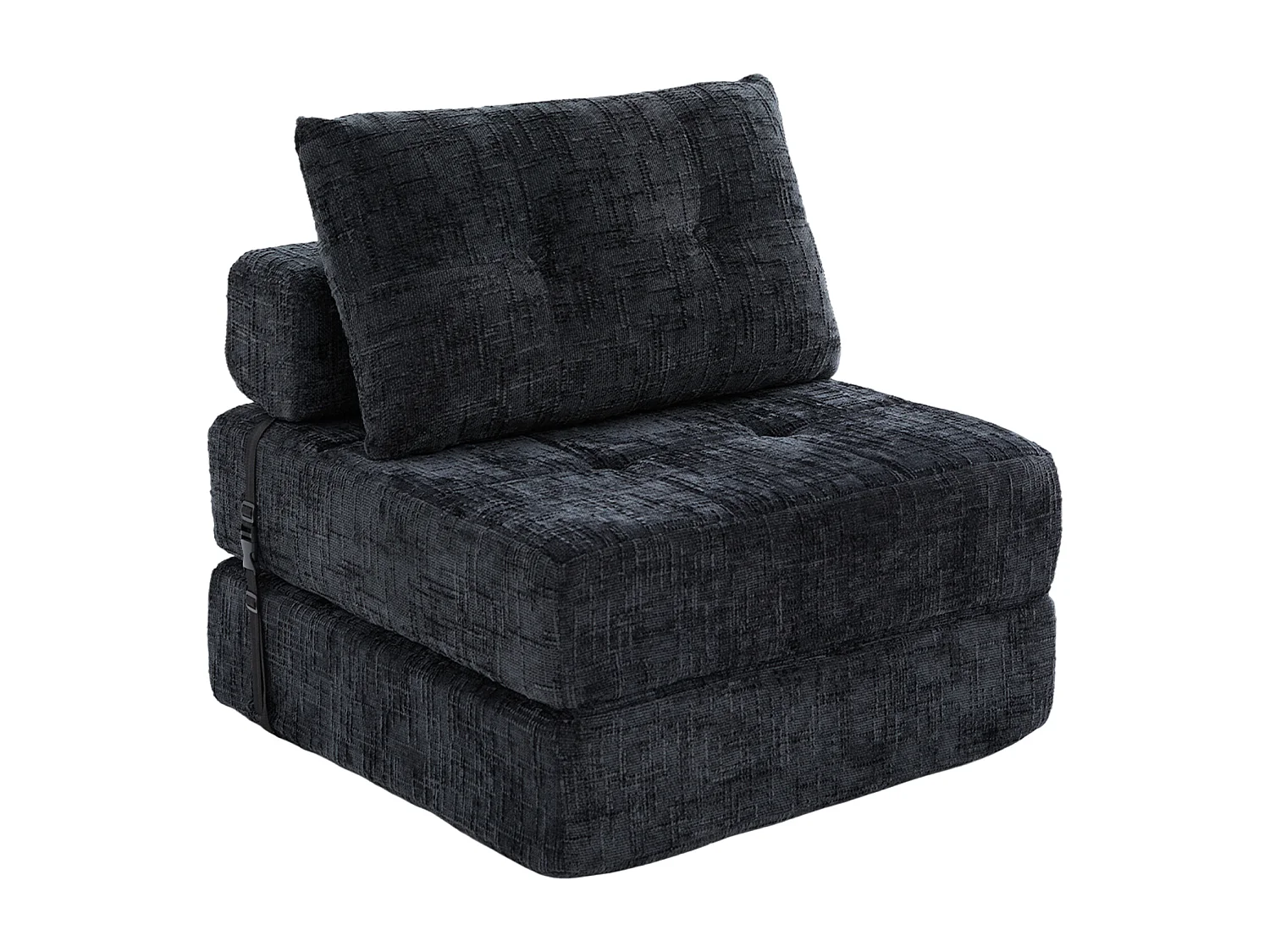 Chenille stoffen slaapbank - 2-in-1 slaapbank - Zitting met hoge veerkracht - voor woonkamer, studio of logeerkamer