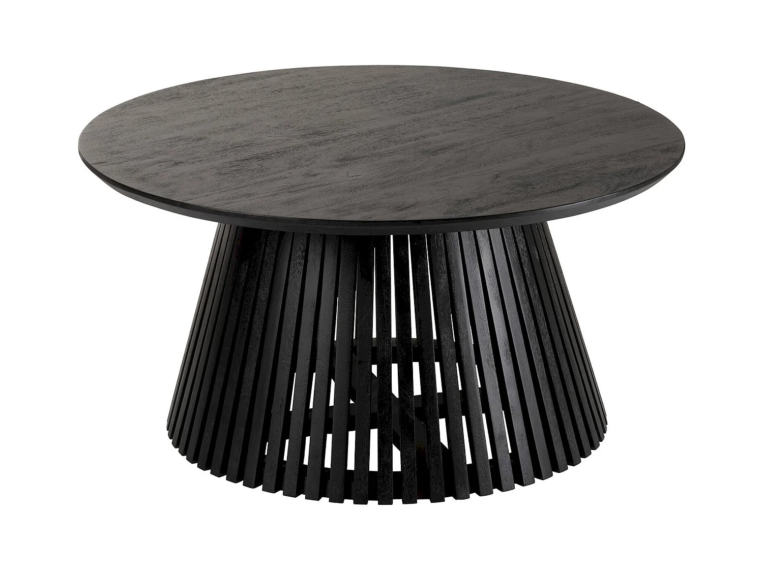 Table basse en bois noir élégance contemporaine salon