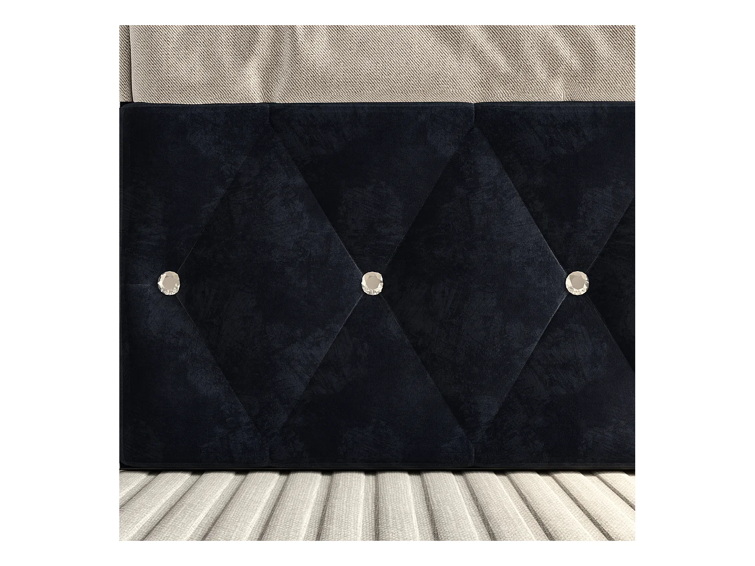 Elegant gestoffeerd bed 180x200 met groot opklapbaar hoofdeinde, fluwelen bed met LED-verlichting, hydraulisch opbergsysteem, klassiek zwart bed