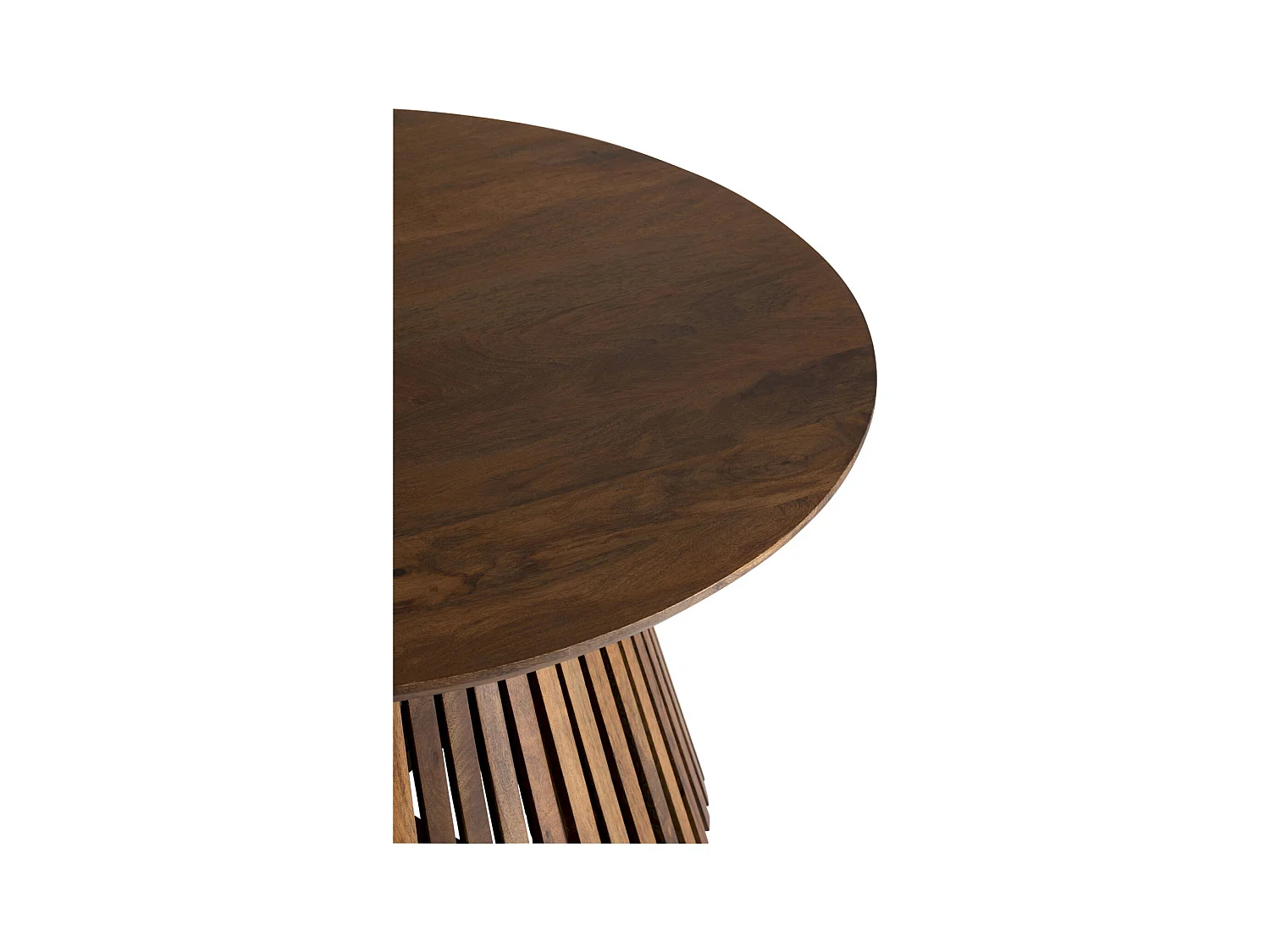 Table basse en bois marron style contemporain sculptural