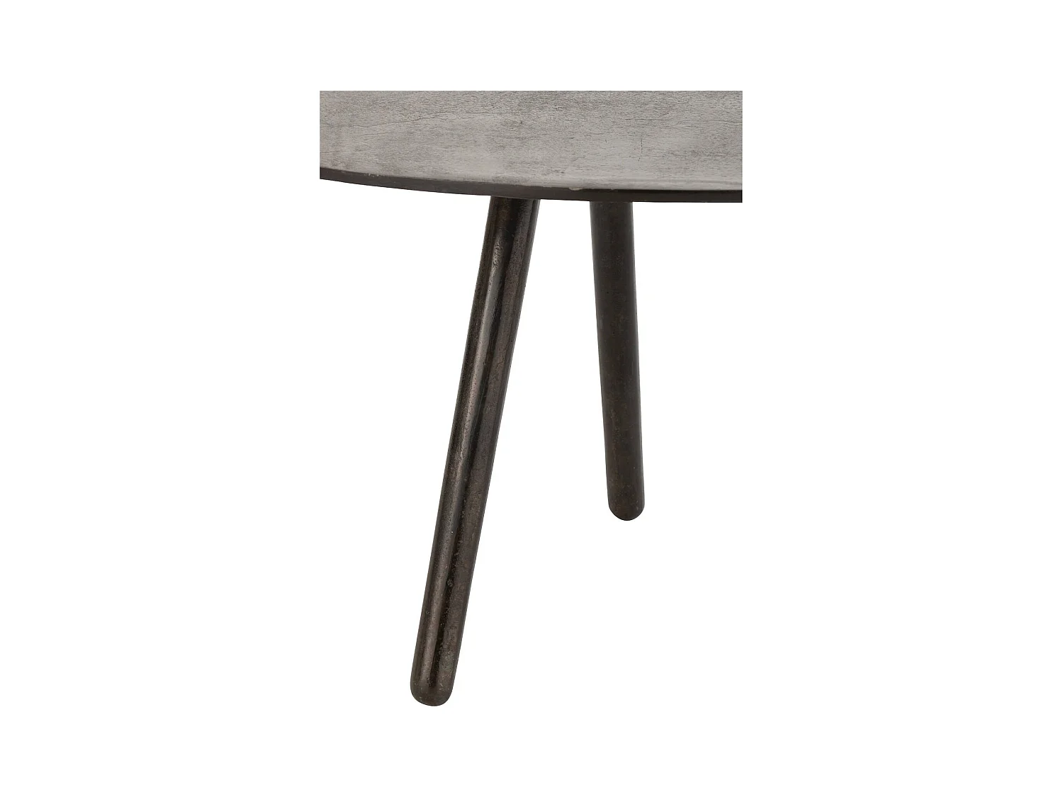 Table basse goutte métal noir design contemporain pour salon