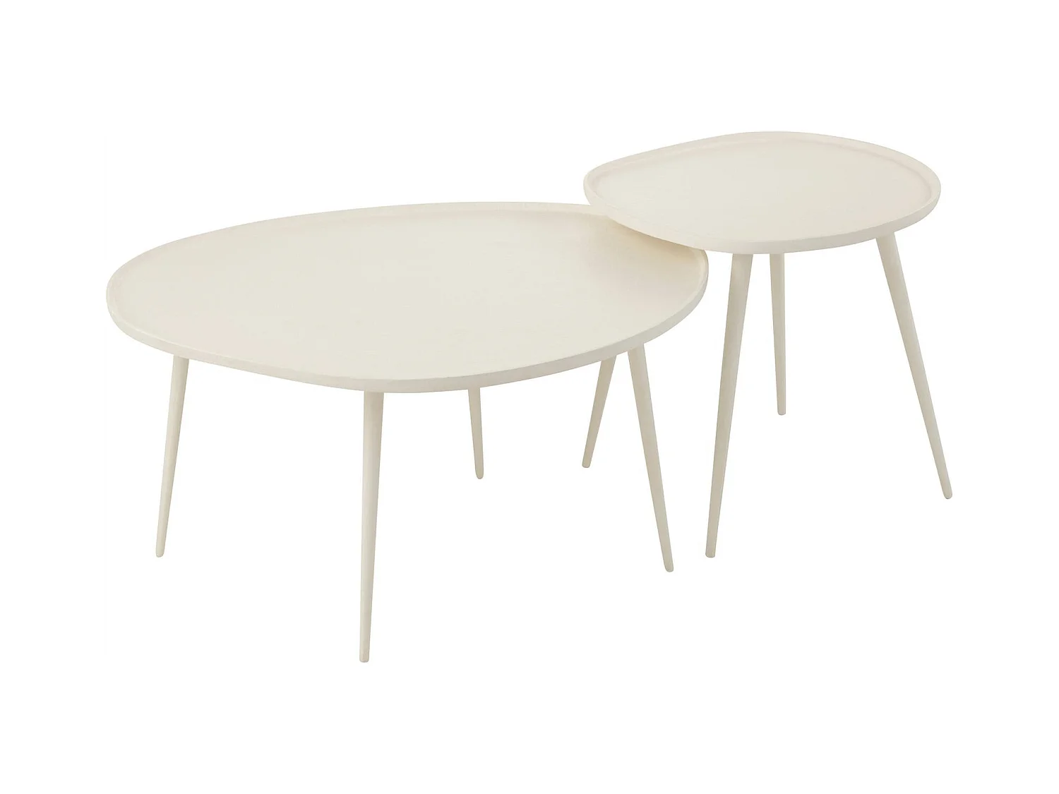 Table basse design blanc en aluminium élégance et modernité