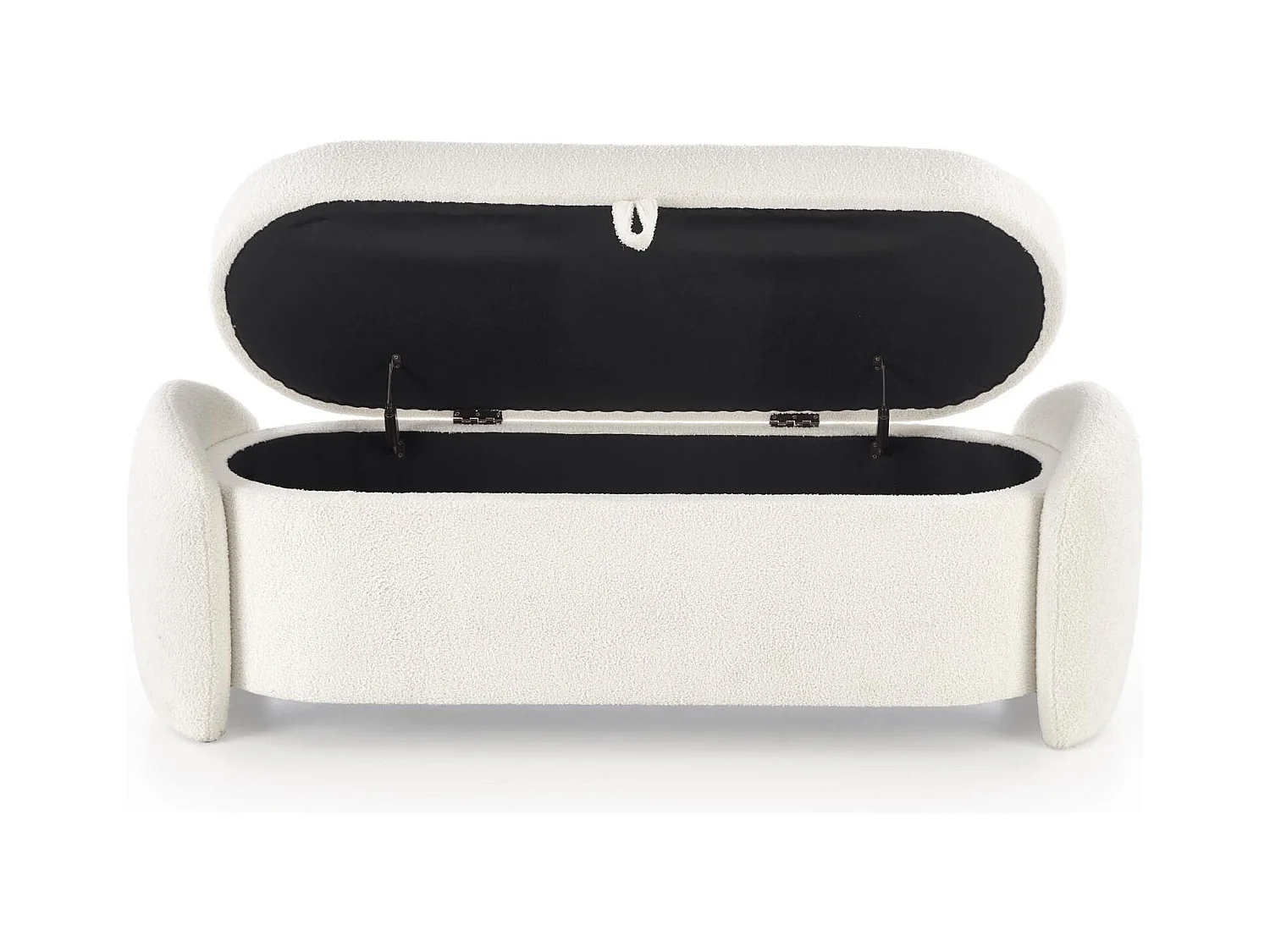 Banc d'intérieur couleur crème avec coffre de rangement GALLION