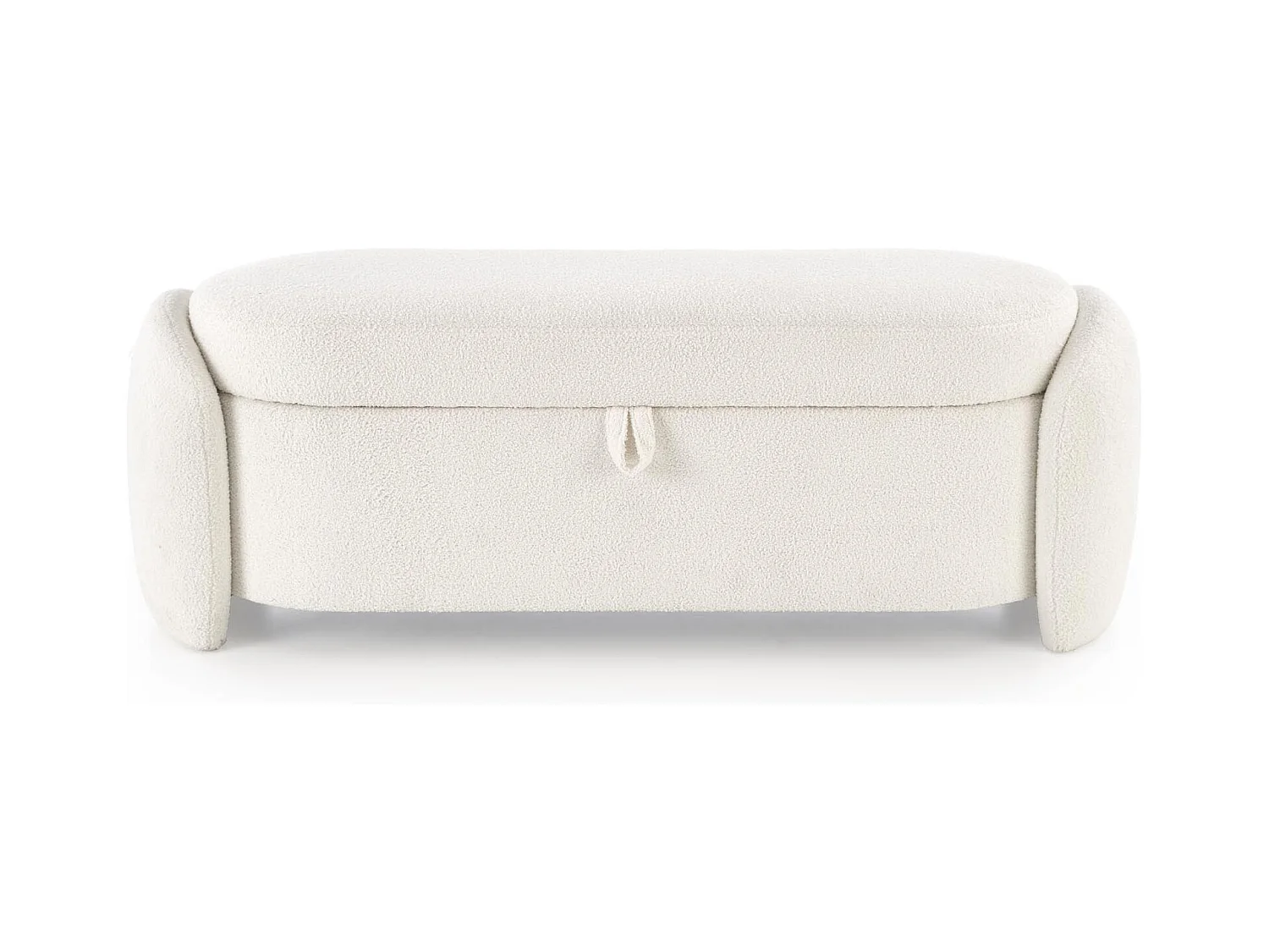 Banc d'intérieur couleur crème avec coffre de rangement GALLION