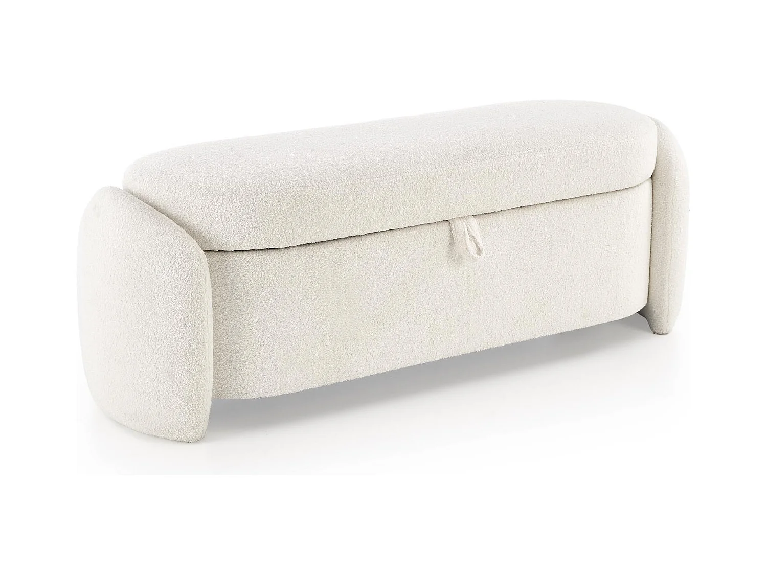 Banc d'intérieur couleur crème avec coffre de rangement GALLION