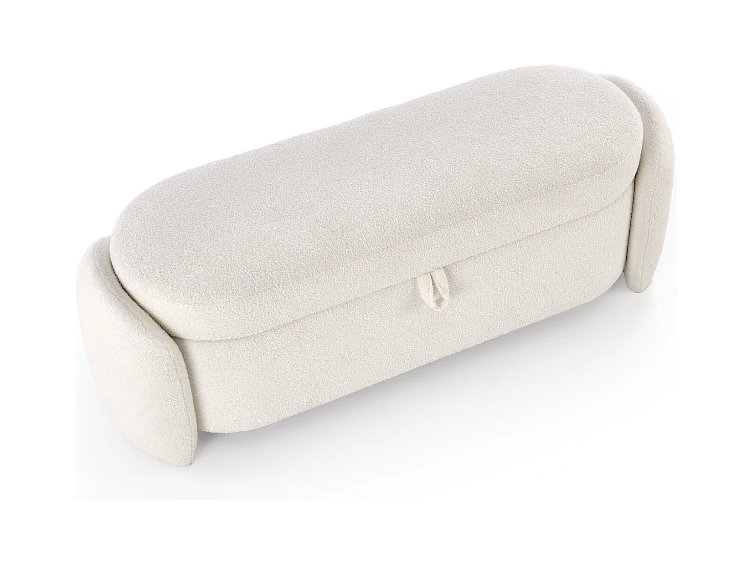 Banc d'intérieur couleur crème avec coffre de rangement GALLION