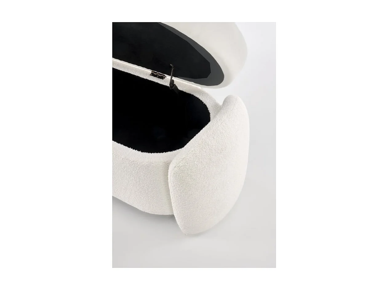 Banc d'intérieur couleur crème avec coffre de rangement GALLION