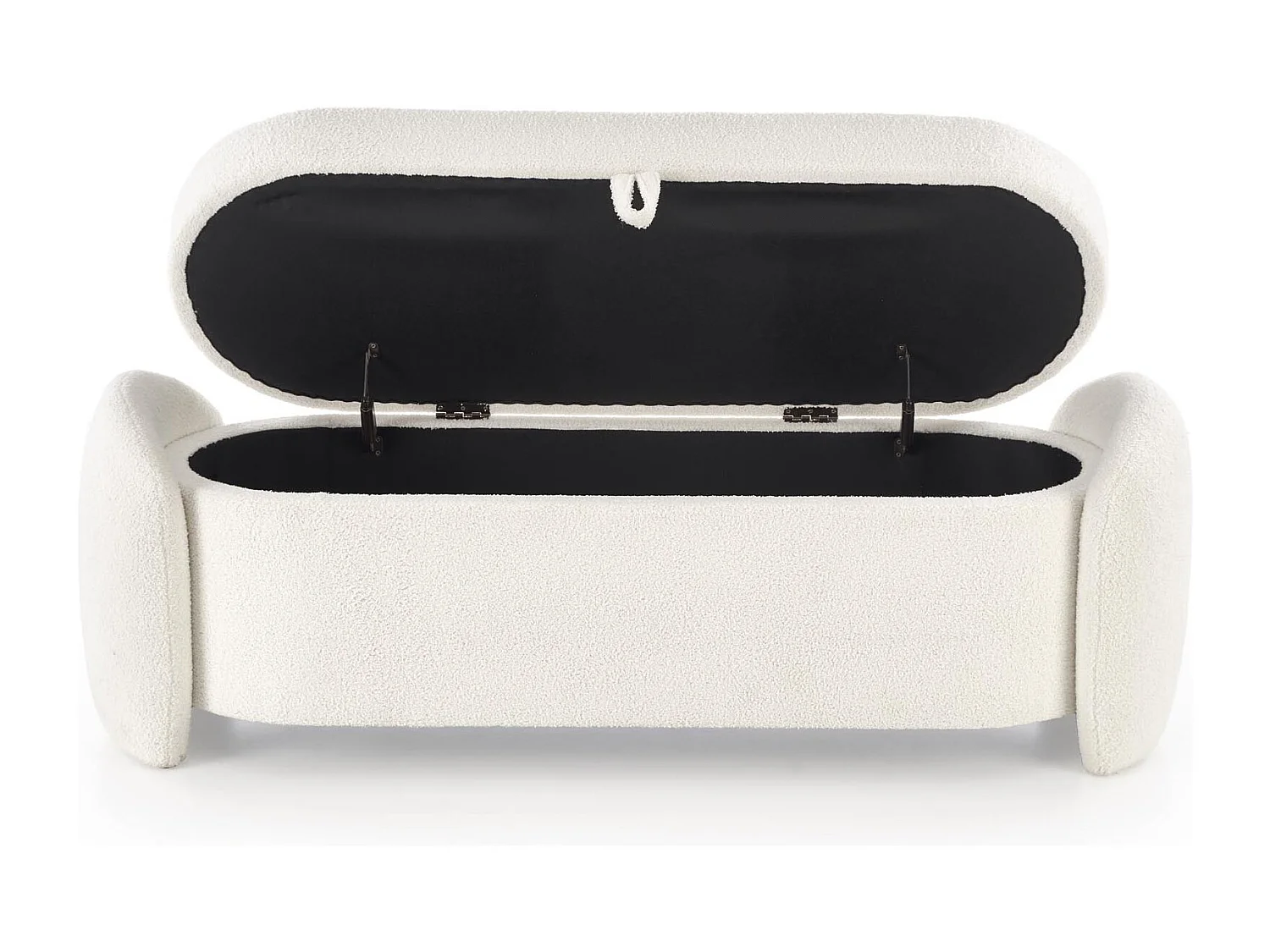 Banc d'intérieur couleur crème avec coffre de rangement GALLION