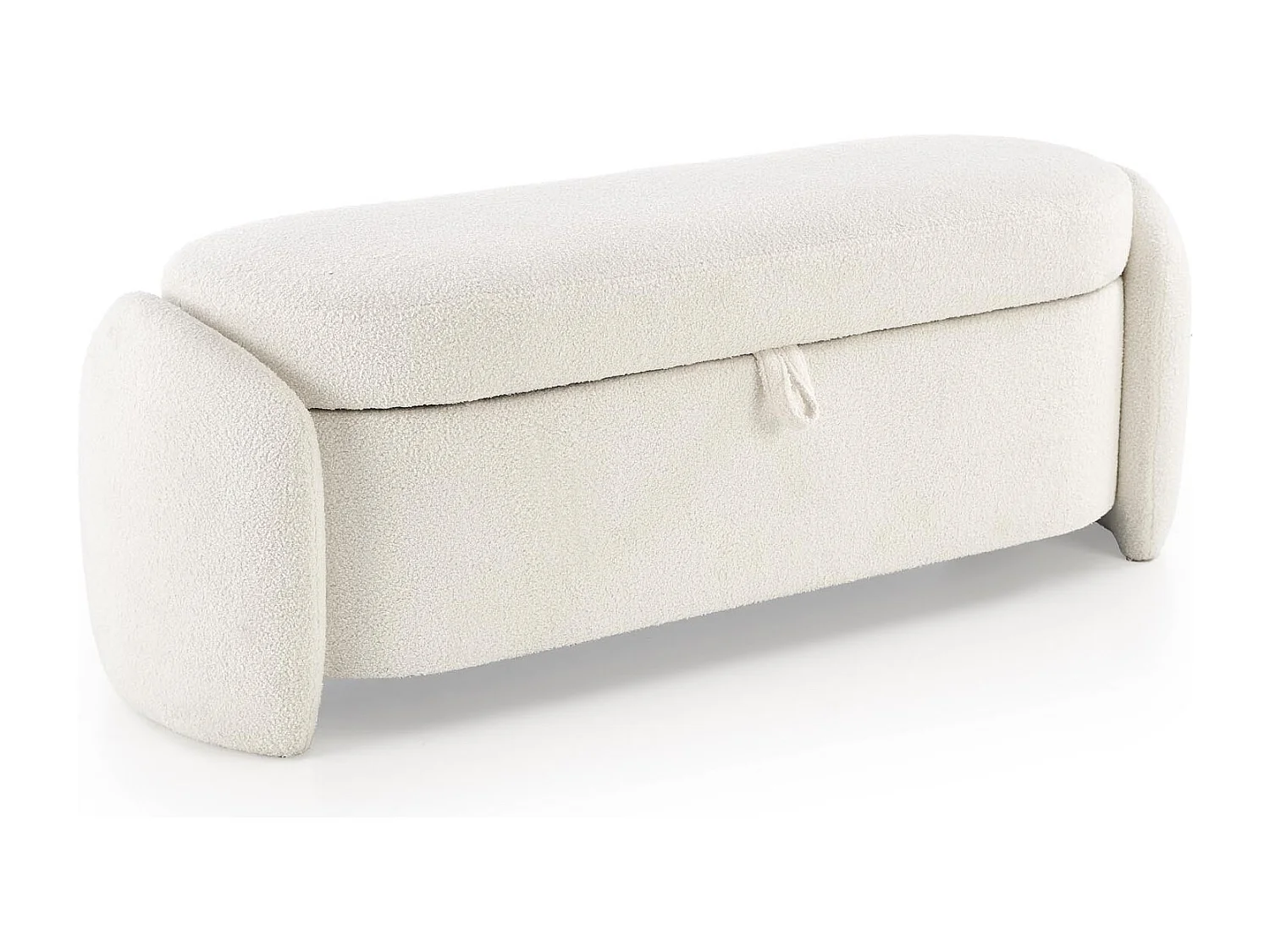 Banc d'intérieur couleur crème avec coffre de rangement GALLION