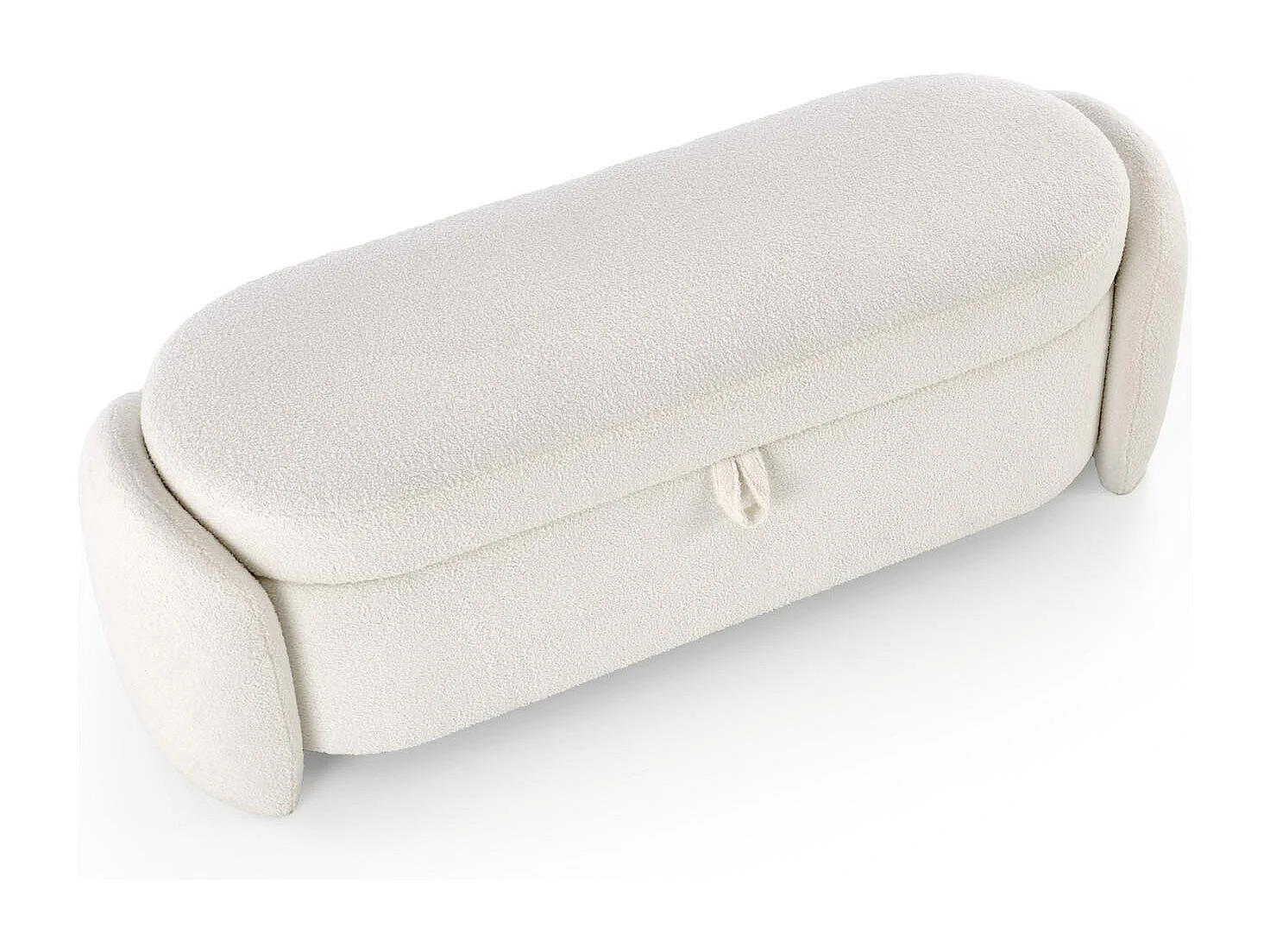 Banc d'intérieur couleur crème avec coffre de rangement GALLION