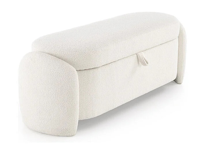 Banc d'intérieur couleur crème avec coffre de rangement GALLION