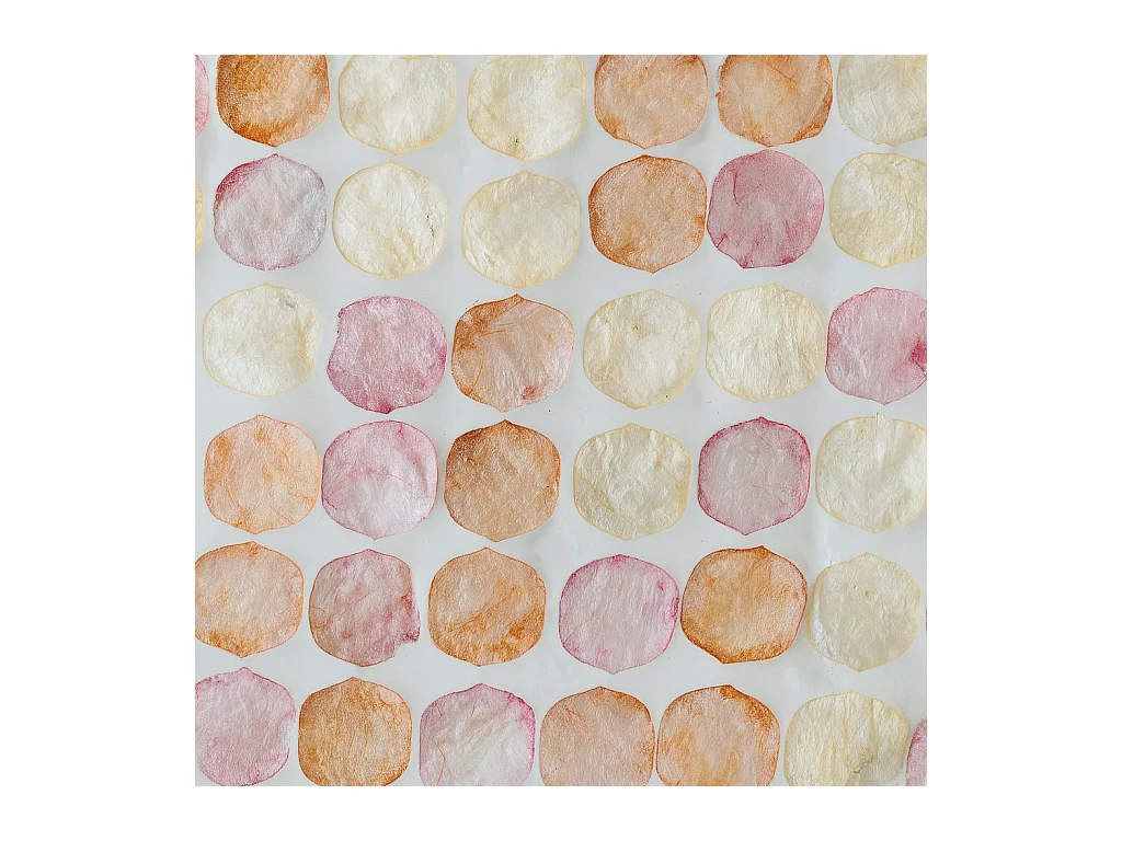 Now's Home - Meuble D'appoint En Coquille De Capiz Rose 35x35xh45cm Elora