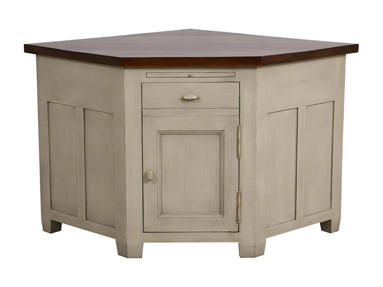 Meuble de cuisine bas d'angle Bois Beige - Brocante Interior's