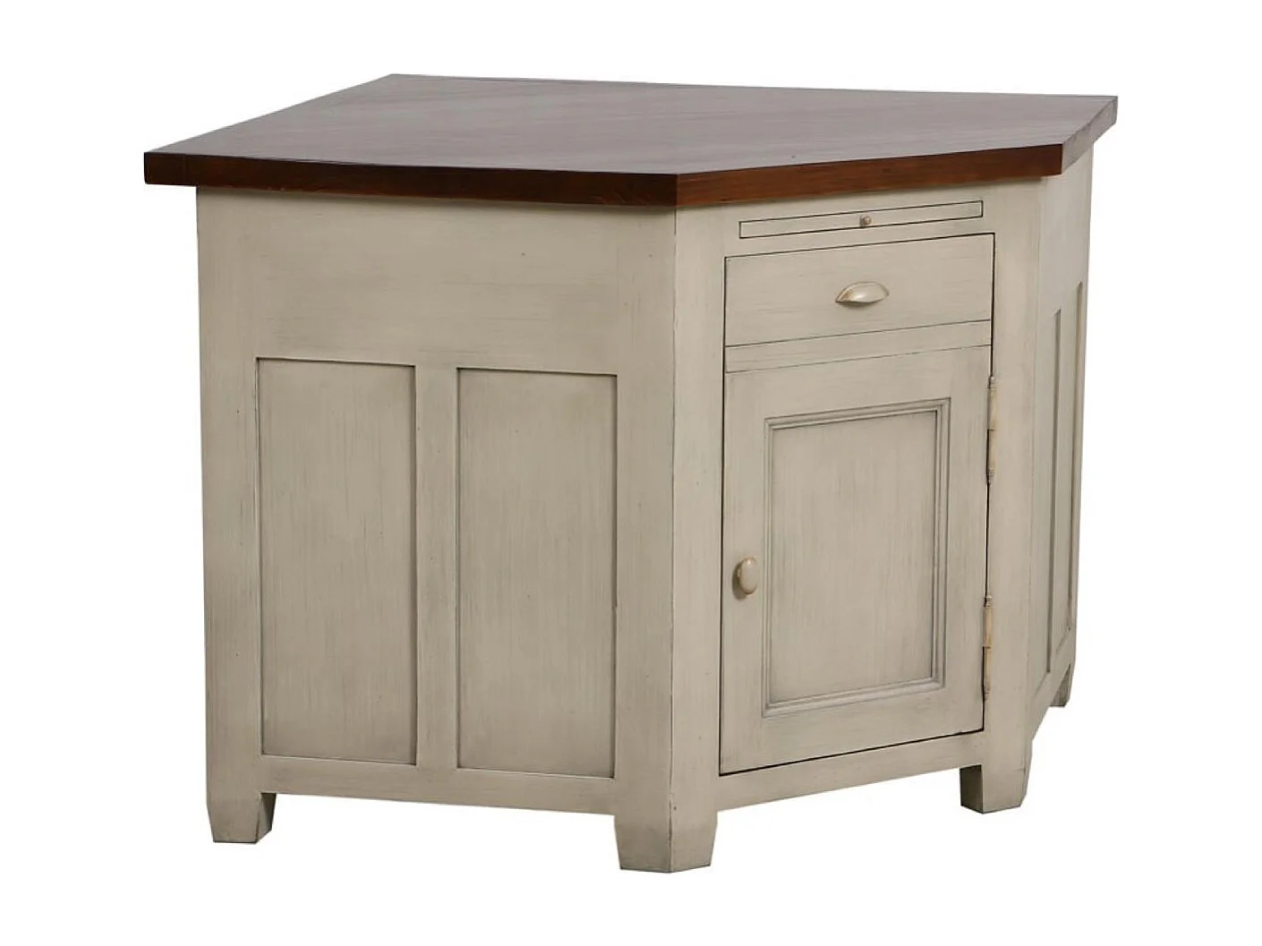 Meuble de cuisine bas d'angle Bois Beige - Brocante Interior's