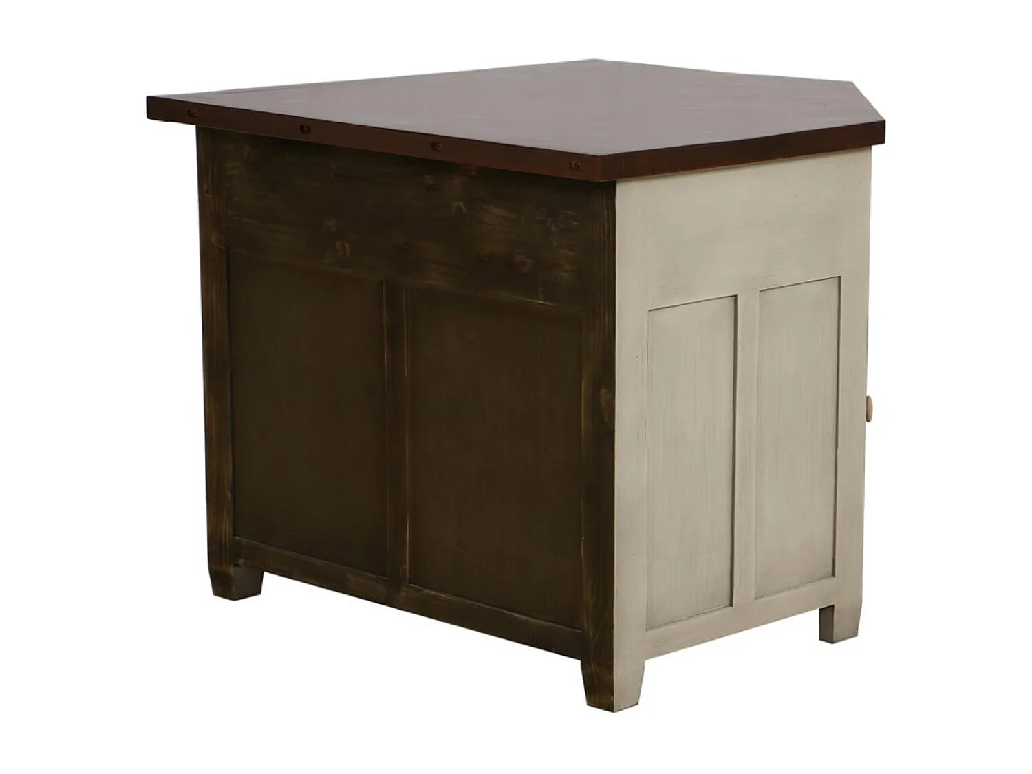 Meuble de cuisine bas d'angle Bois Beige - Brocante Interior's