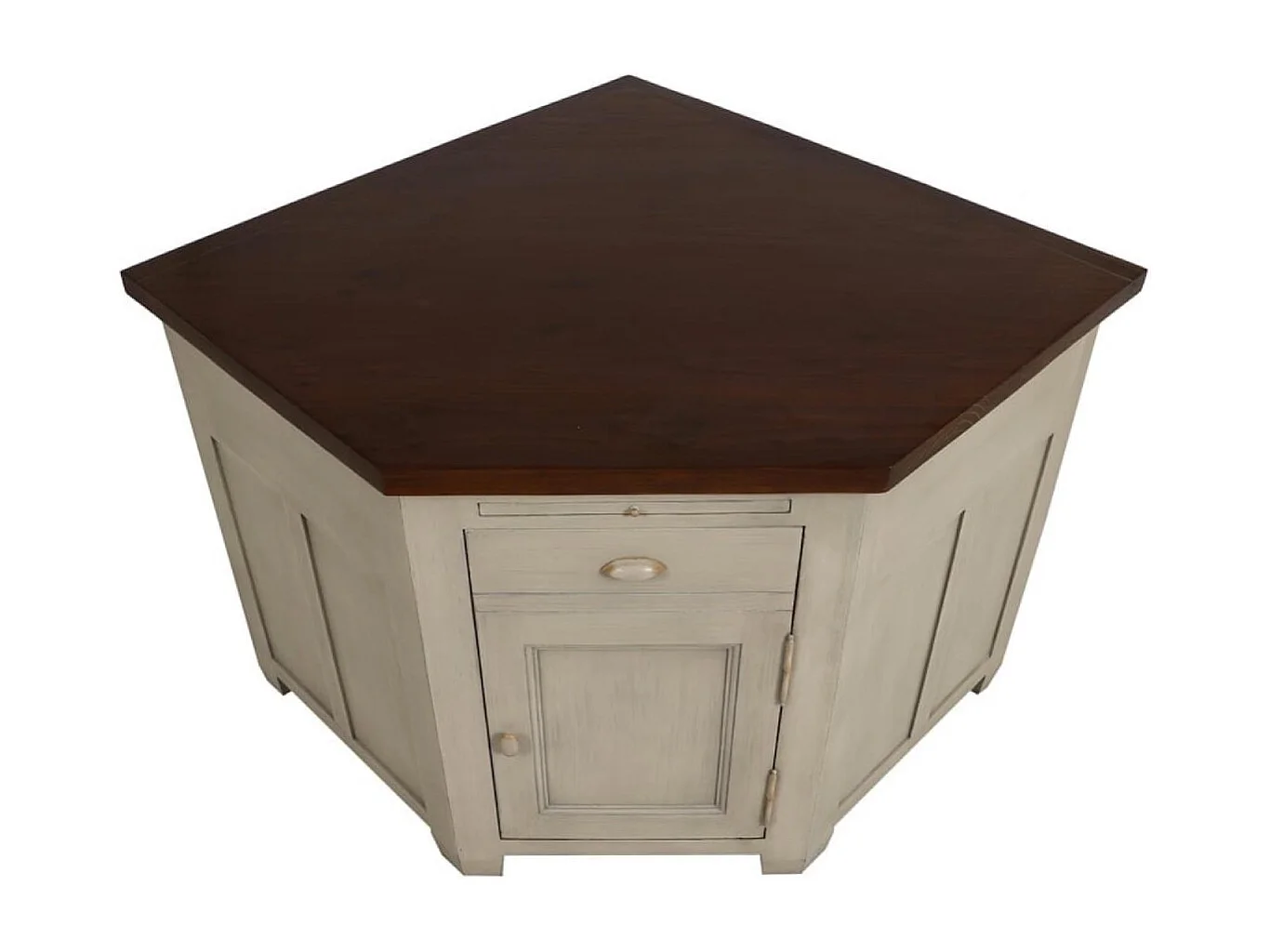 Meuble de cuisine bas d'angle Bois Beige - Brocante Interior's