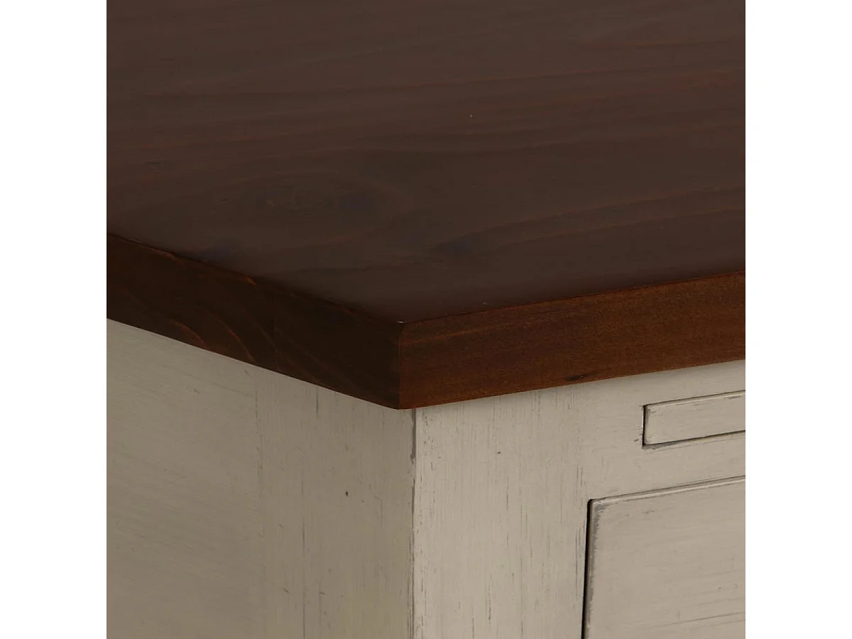 Meuble de cuisine bas d'angle Bois Beige - Brocante Interior's