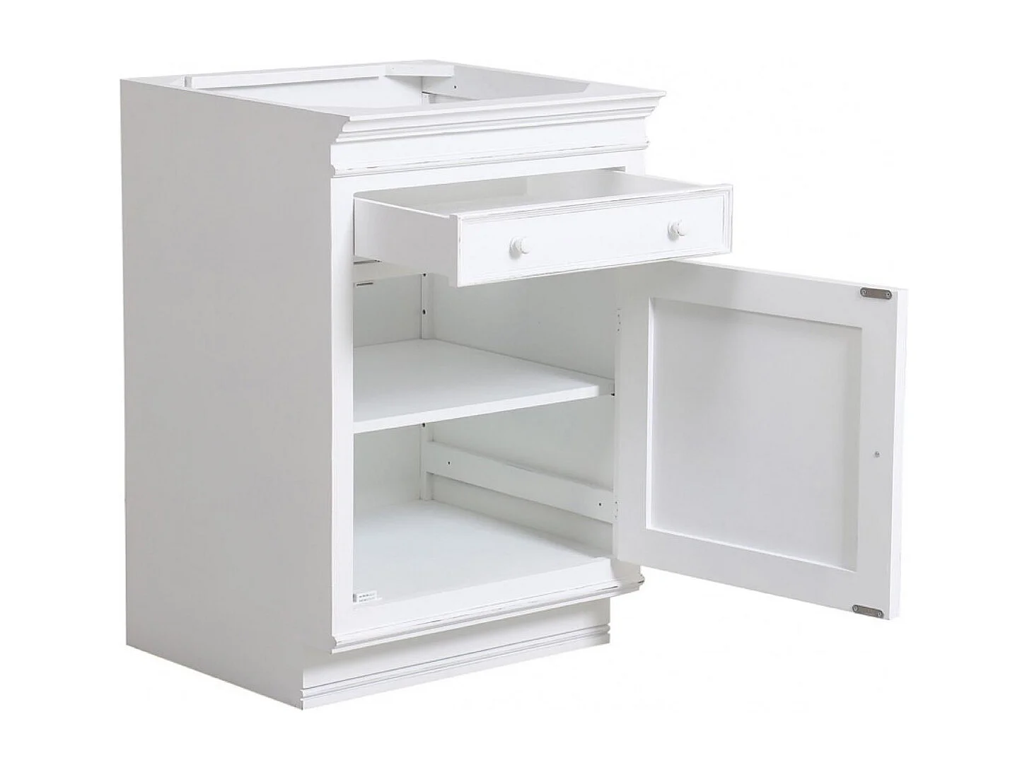 Meuble de cuisine bas 1 porte MDF Blanc - Harmonie Interior's