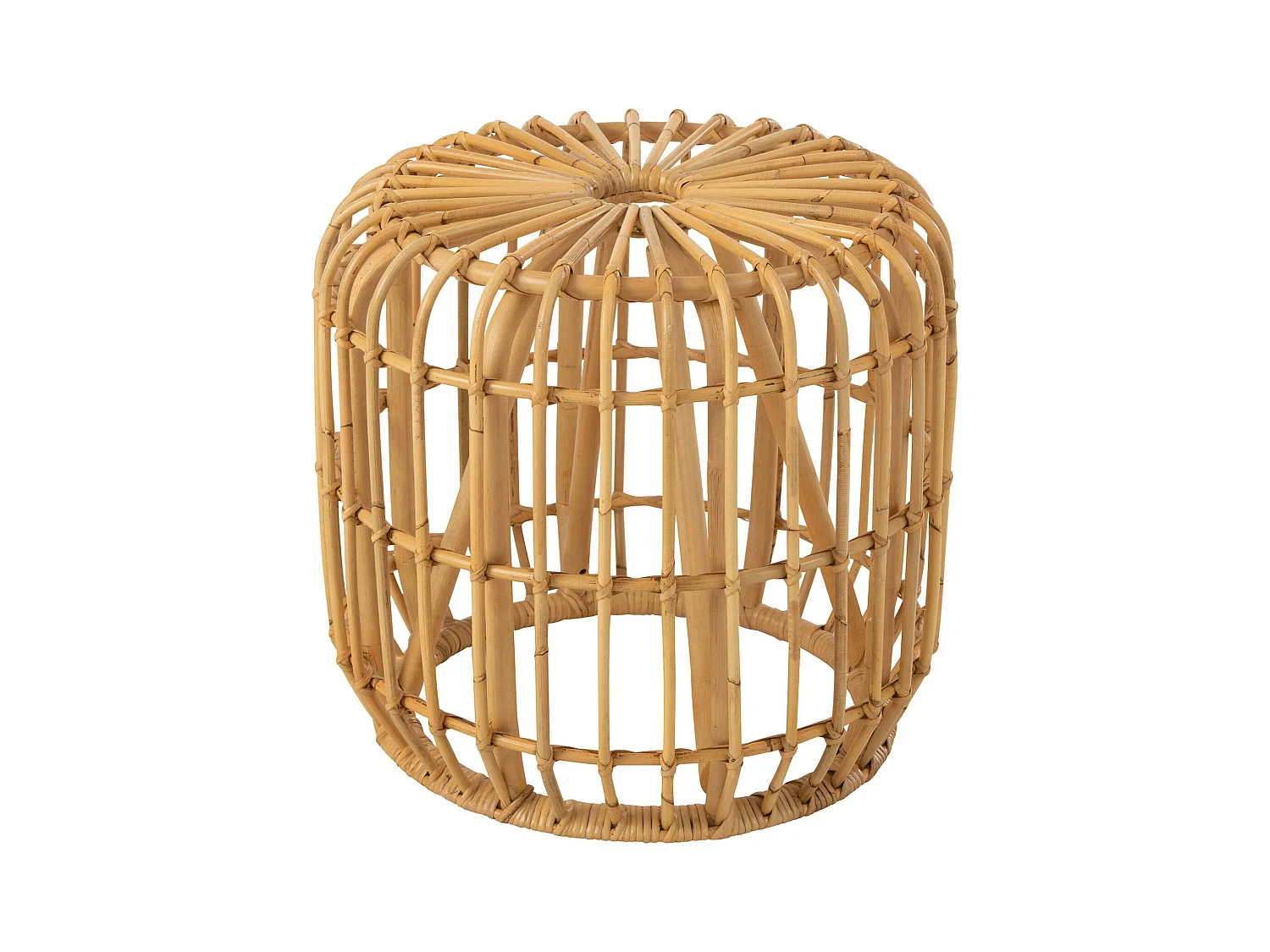 Table basse en rotin naturel esprit bohème pour salon chaleureux