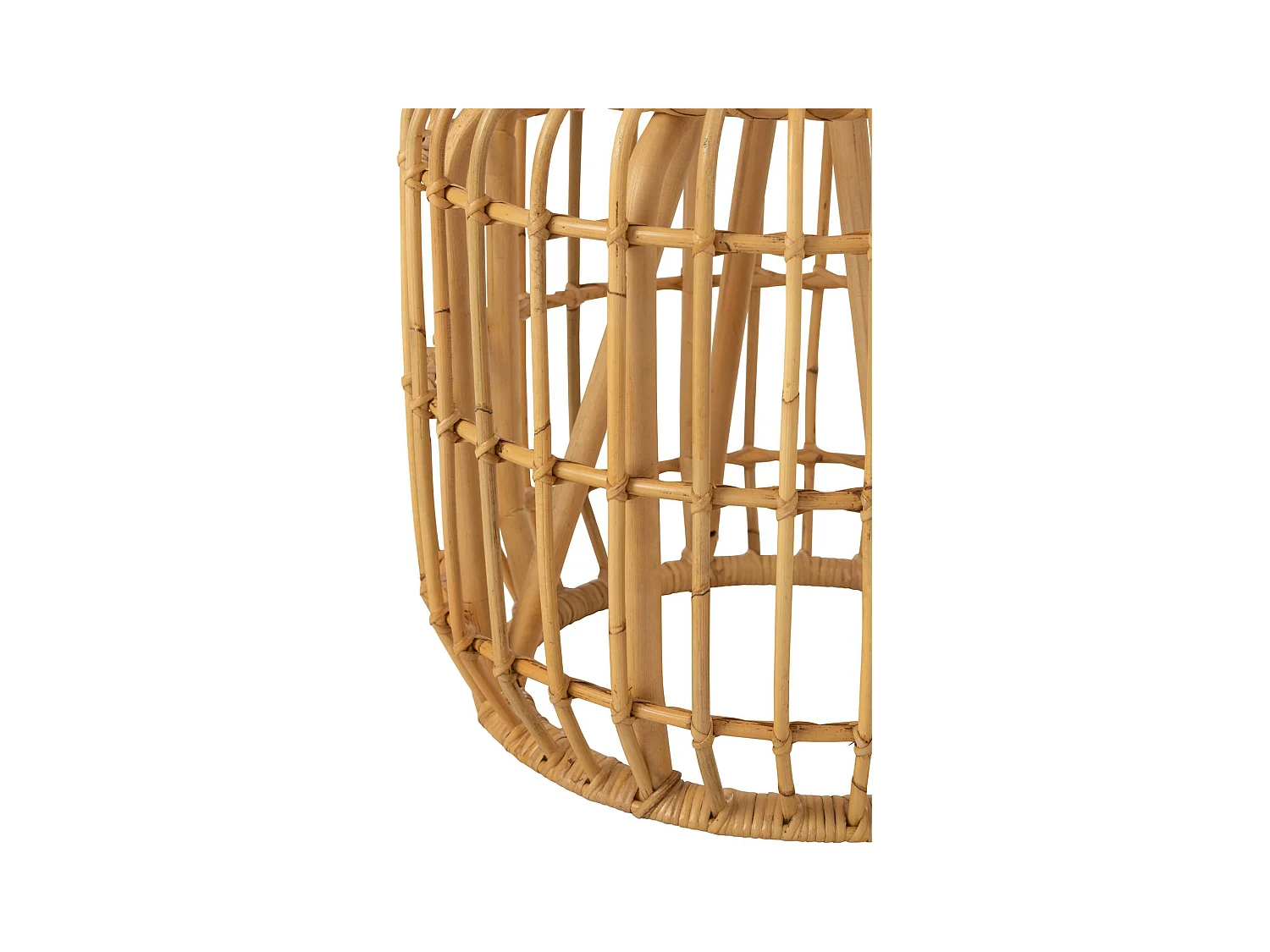 Table basse en rotin naturel esprit bohème pour salon chaleureux