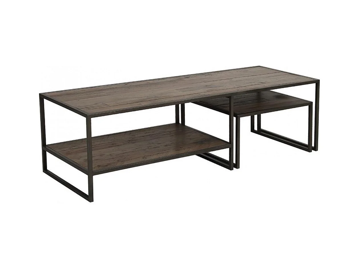 Tables basses gigognes Bois Marron - Manufacture Interior's