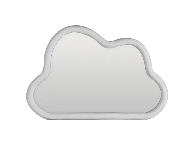 Miroir nuage velours blanc ARMALIE