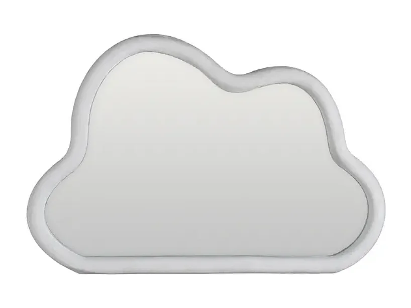 Miroir nuage velours blanc ARMALIE