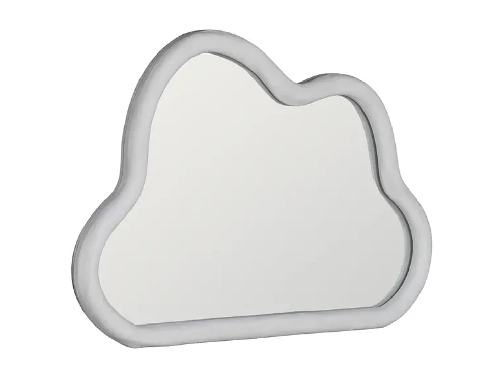 Miroir nuage velours blanc ARMALIE