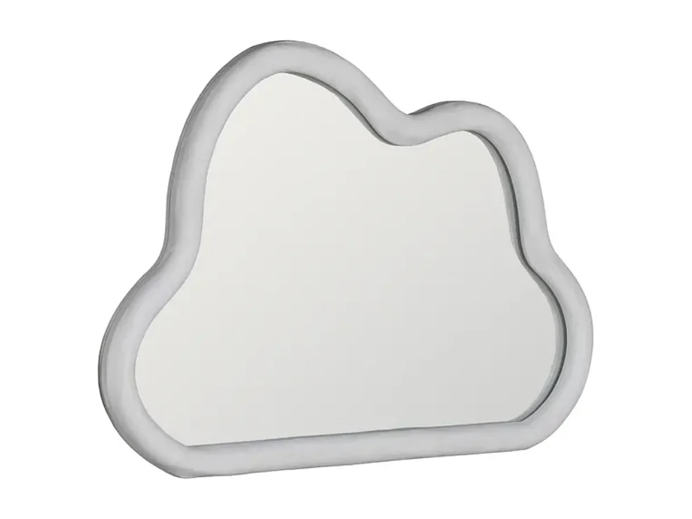 Miroir nuage velours blanc ARMALIE