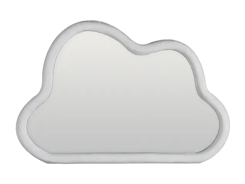 Miroir nuage velours blanc ARMALIE