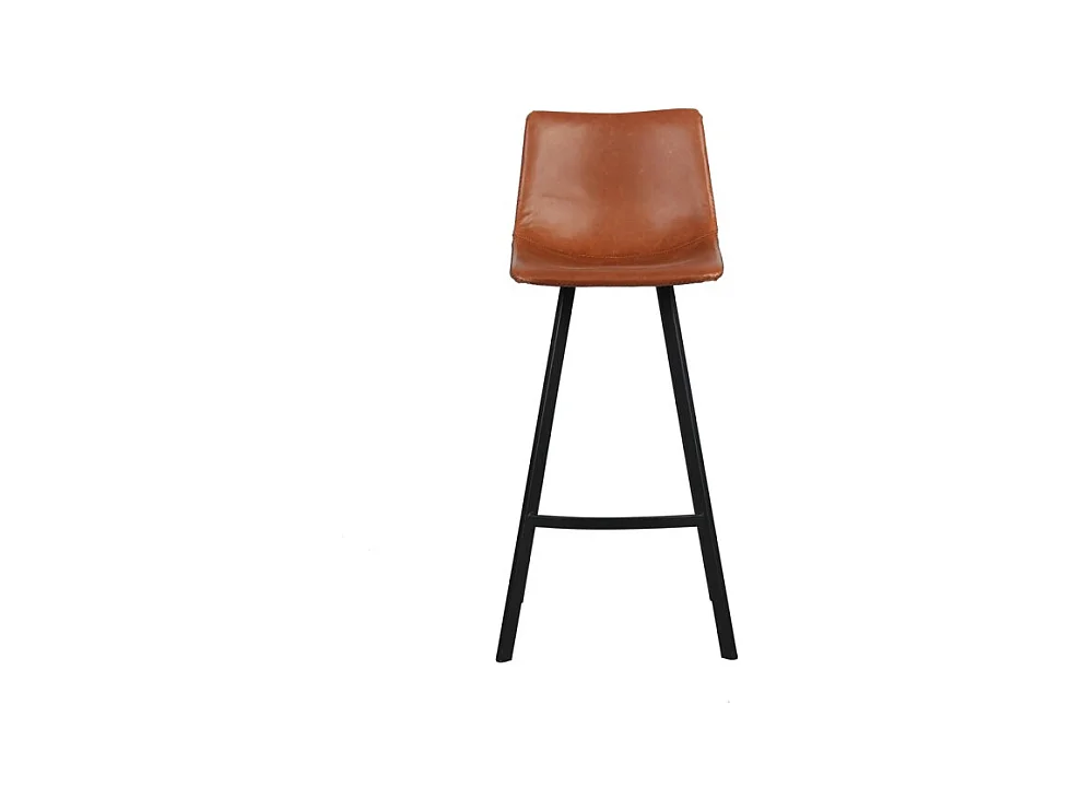 Lot de 2 tabourets de bar OZON – Coloris Cognac – Assise PU – Confort moderne et style élégant