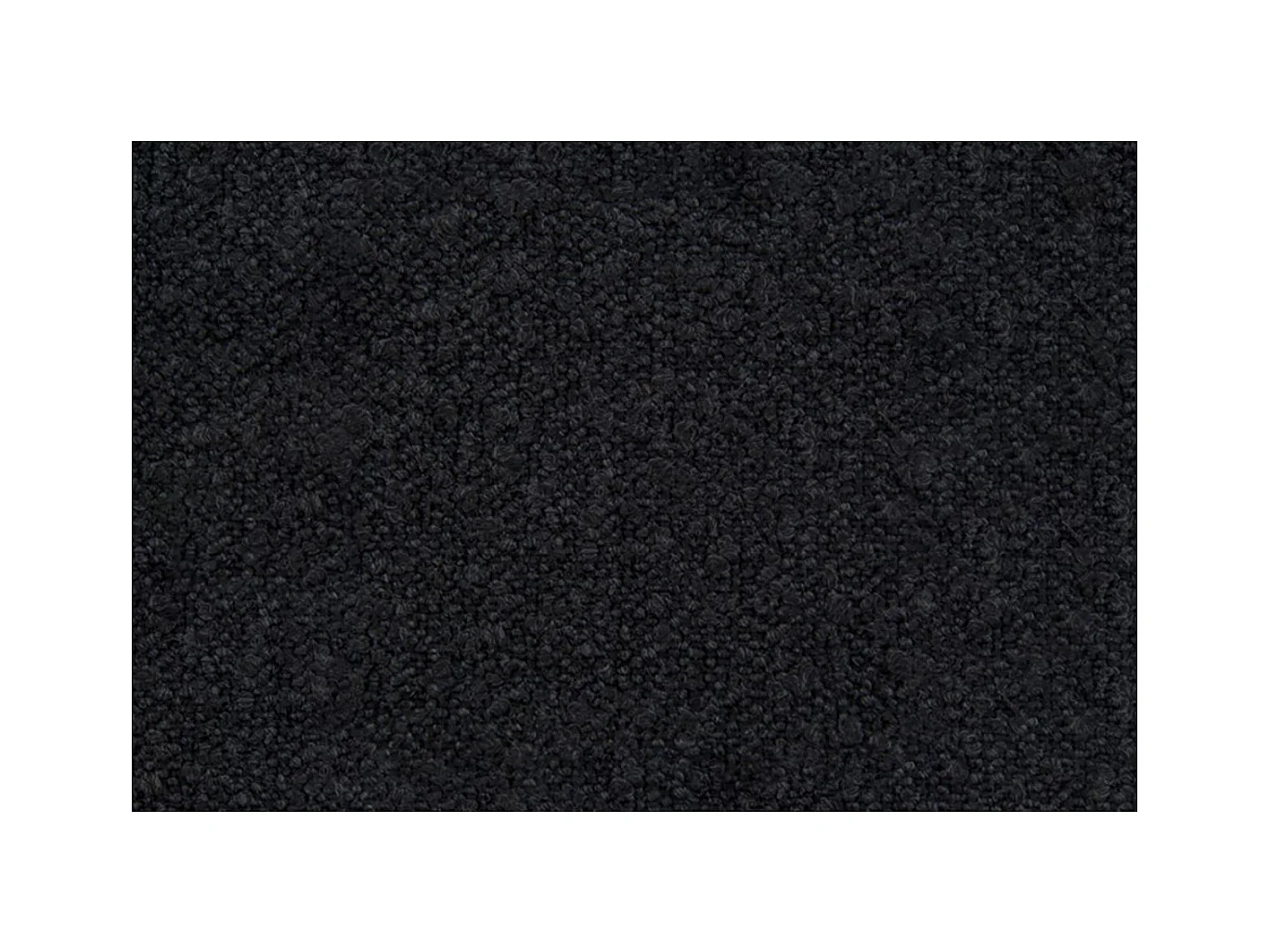 Lit coffre 160x200cm avec tête de lit lignes Bouclette Noir - Hauteur totale : 39cm