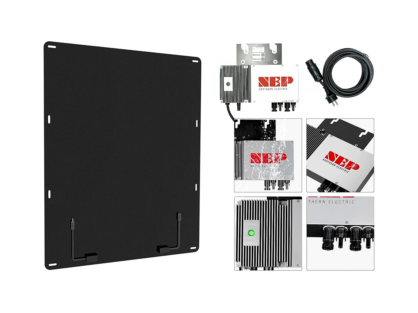 Abri de jardin métal - "Vegas" - 7.06 m² avec panneaux solaires - Gris