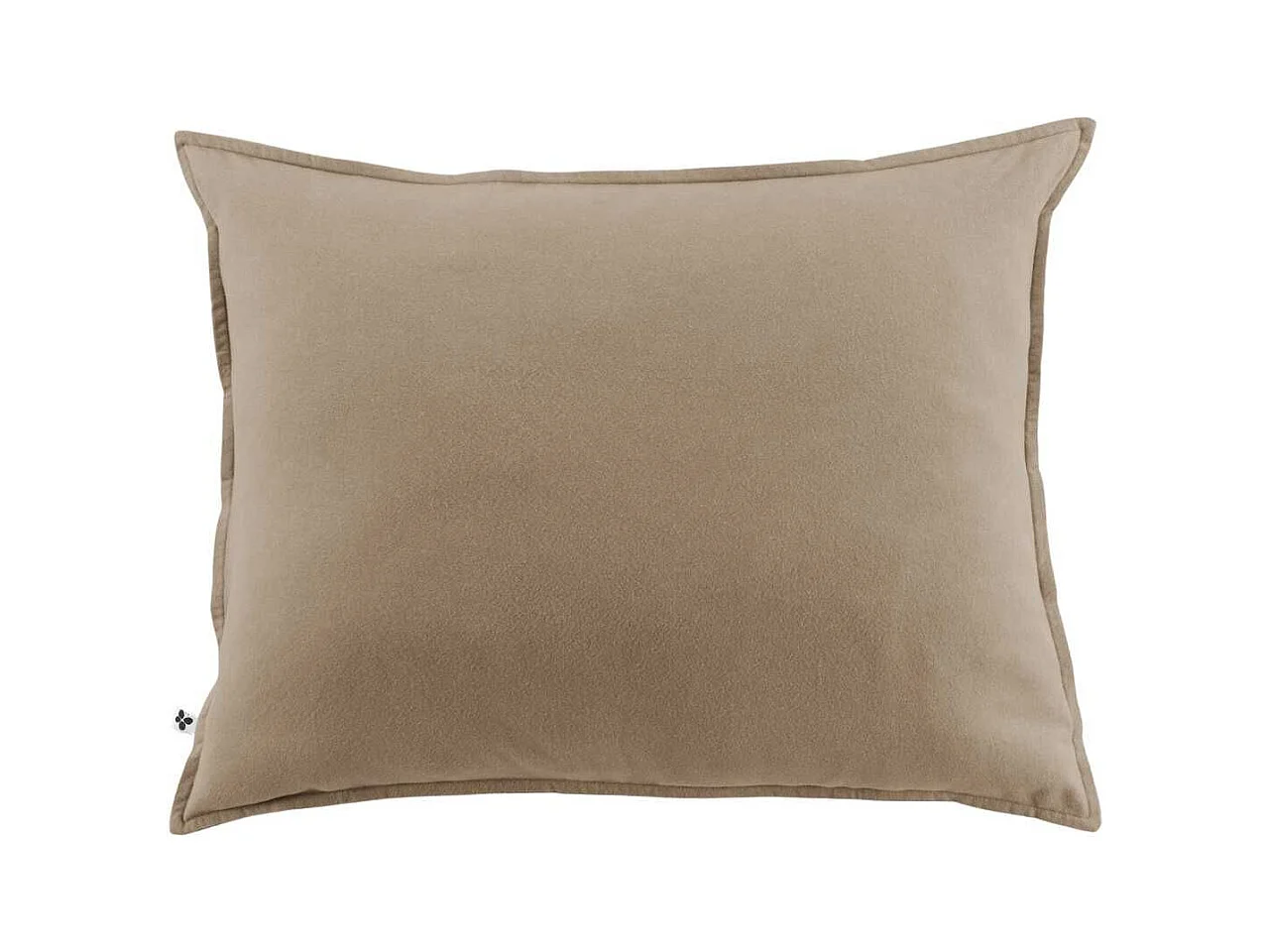 Taie d'oreiller 50x70cm en flanelle de coton unie coloris Ficelle - HEDDA