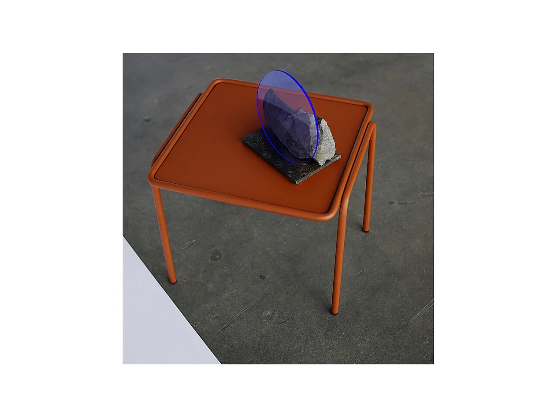 Table d'appoint métal outdoor indoor, 41 x 41 cm