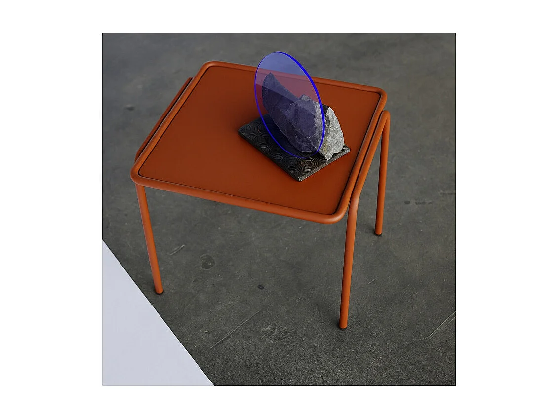 Table d'appoint métal outdoor indoor, 41 x 41 cm