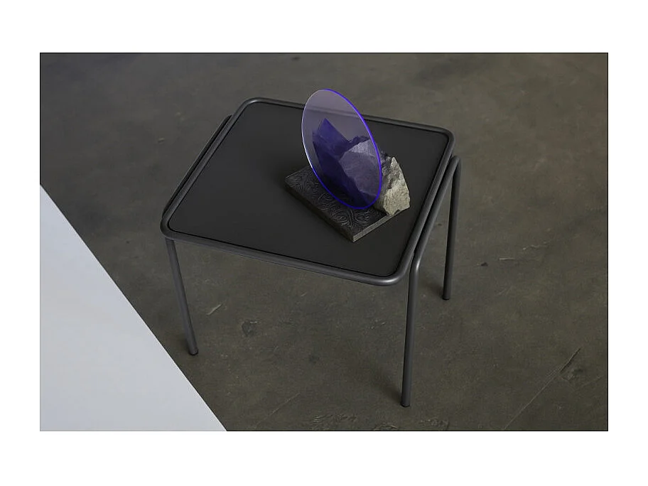 Table d'appoint métal outdoor indoor, 41 x 41 cm