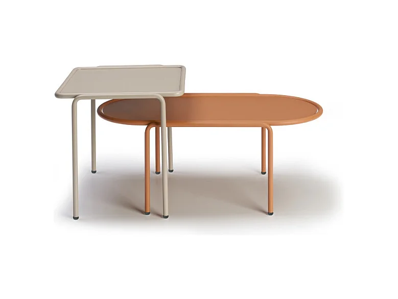 Table d'appoint métal outdoor indoor, 41 x 41 cm