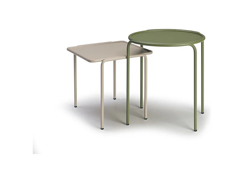 Table d'appoint métal outdoor indoor, 41 x 41 cm